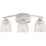 2_360 Lighting Richter 22" Wide Chrome and Glass 3-Light Bath Light