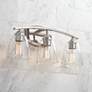 1_360 Lighting Richter 22" Wide Chrome and Glass 3-Light Bath Light