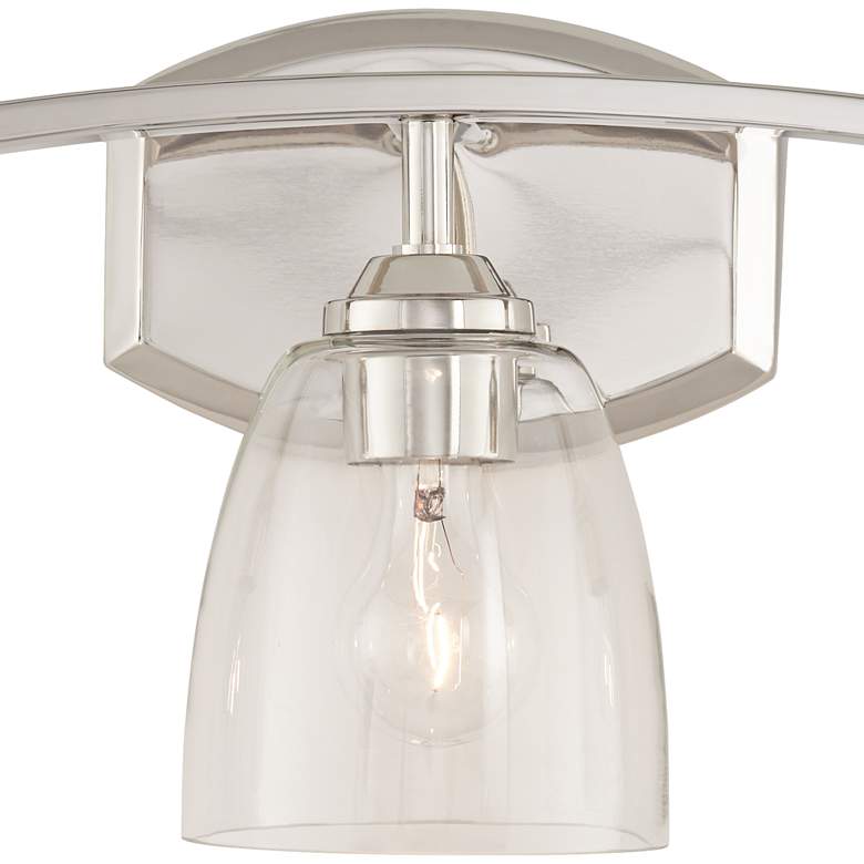 Image 4 360 Lighting Richter 22" Wide Chrome and Glass 3-Light Bath Light more views