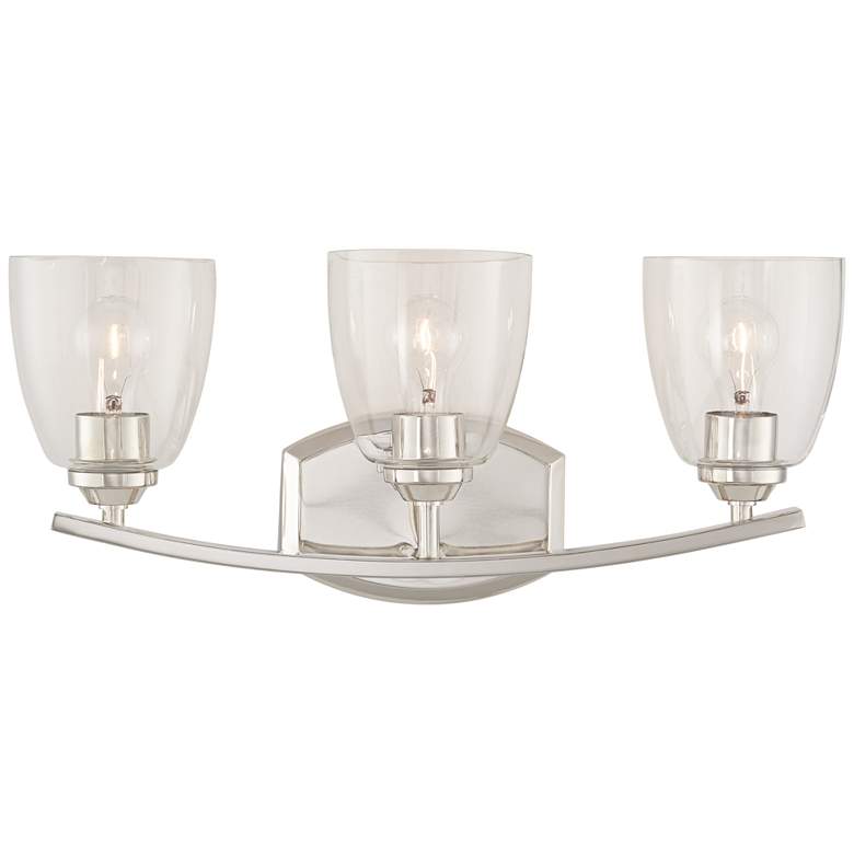 Image 7 360 Lighting Richter 22" Wide Chrome and Glass 3-Light Bath Light more views