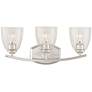 7_360 Lighting Richter 22" Wide Chrome and Glass 3-Light Bath Light more views