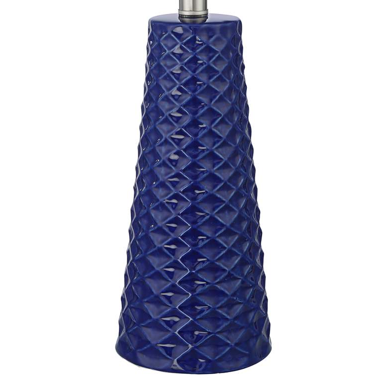 Image 5 360 Lighting Ricky 24" Blue Textured Ceramic Table Lamps Set of 2 more views