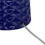 360 Lighting Ricky 24" Blue Textured Ceramic Table Lamps Set of 2