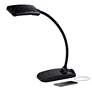 360 Lighting Ricky Black Modern Flex Arm Gooseneck LED Light USB Desk Lamp in scene