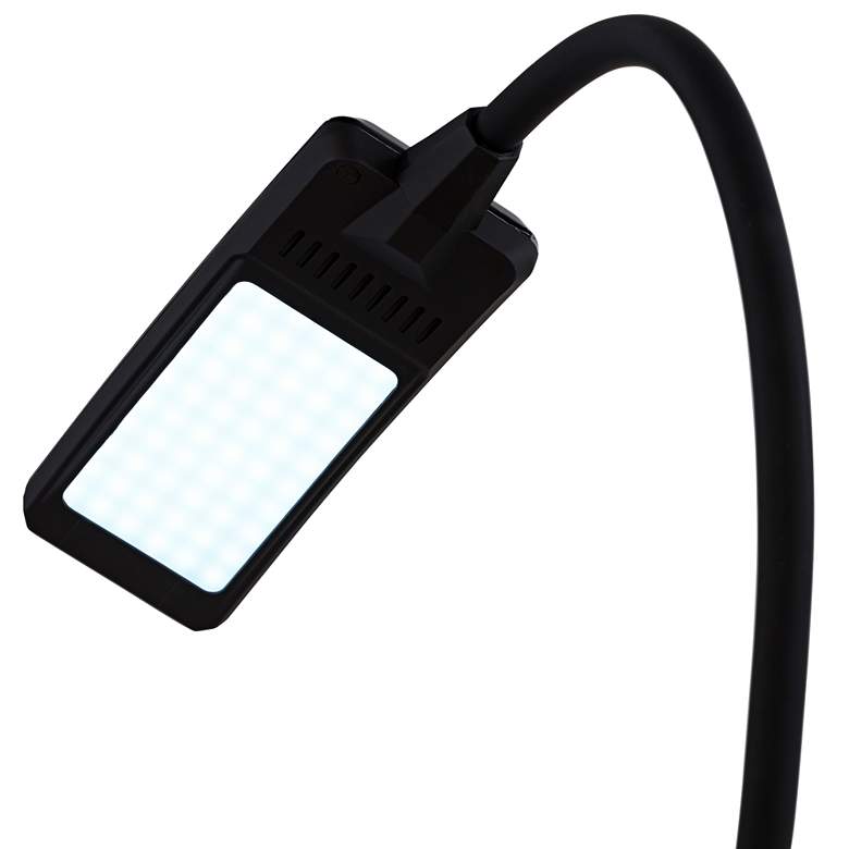 Image 7 360 Lighting Ricky Black Modern Flex Arm Gooseneck LED Light USB Desk Lamp more views