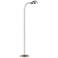 360 Lighting Ridley 61" Nickel Gooseneck Floor Lamp with USB Dimmer