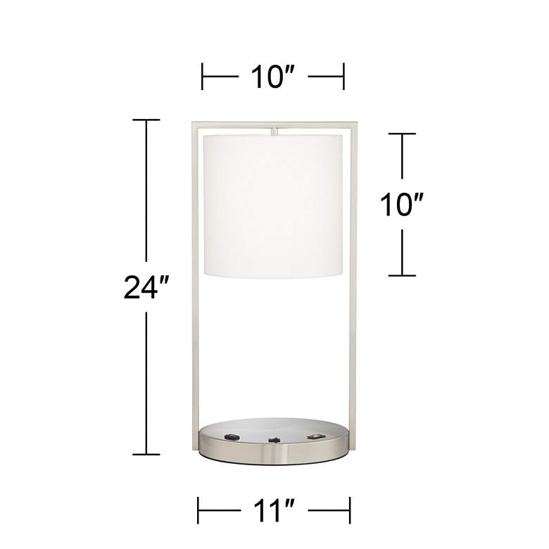 Image 6 360 Lighting Rikki 24 inch High Utility Plug and USB Accent Lamp more views
