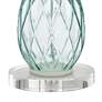 4_360 Lighting Rita 18 1/2" Blue Glass Lamps Set with Acrylic Risers more views