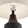 5_360 Lighting Rocco 30" Black Finish Hammered Jar Table Lamp more views