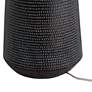 6_360 Lighting Rocco 30" Black Finish Hammered Jar Table Lamp more views