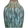 5_360 Lighting Rocco 30" Blue Ceramic Mid-Century Table Lamp with Dimmer more views