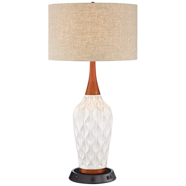Image 2 360 Lighting Rocco 30" Ceramic Lamp with Dimmable USB Workstation Base