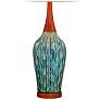 360 Lighting Rocco 30" High Blue Teal Ceramic Table Lamps Set of 2