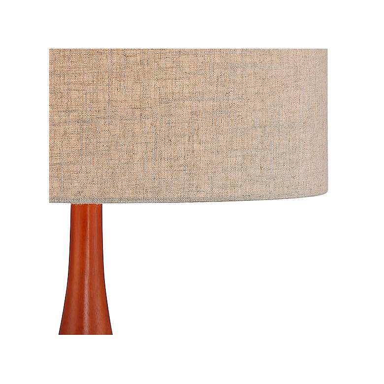 Image 3 360 Lighting Rocco 30 inch High Mid-Century Modern Blue Ceramic Table Lamp more views