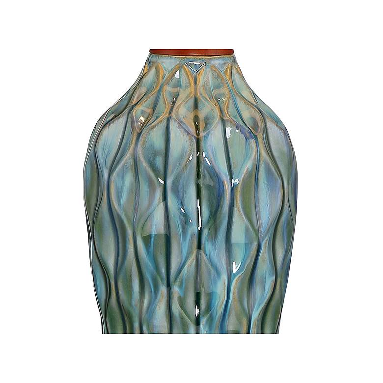 Image 4 360 Lighting Rocco 30 inch High Mid-Century Modern Blue Ceramic Table Lamp more views