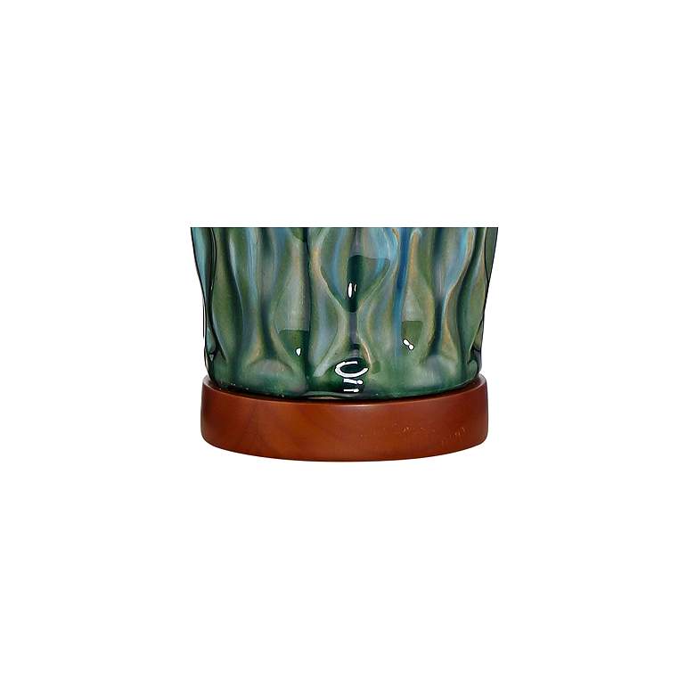 Image 7 360 Lighting Rocco 30" High Mid-Century Modern Blue Ceramic Table Lamp more views