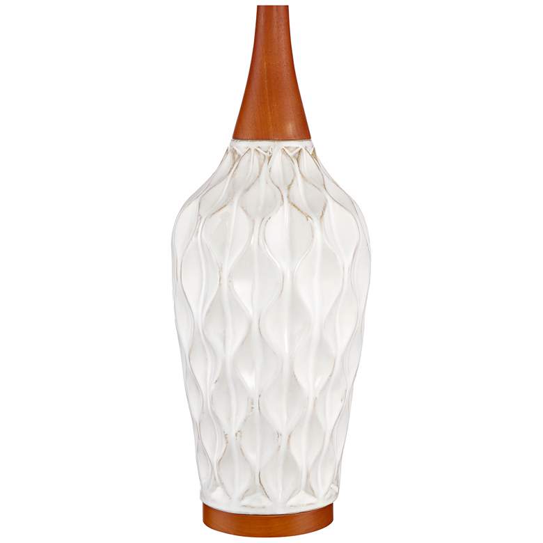 Image 4 360 Lighting Rocco 30 inch High White Ceramic Mid-Century Lamp with Dimmer more views