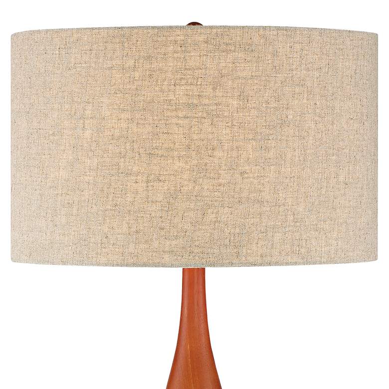 Image 5 360 Lighting Rocco 30 inch Mid-Century Modern White Ceramic Table Lamp more views