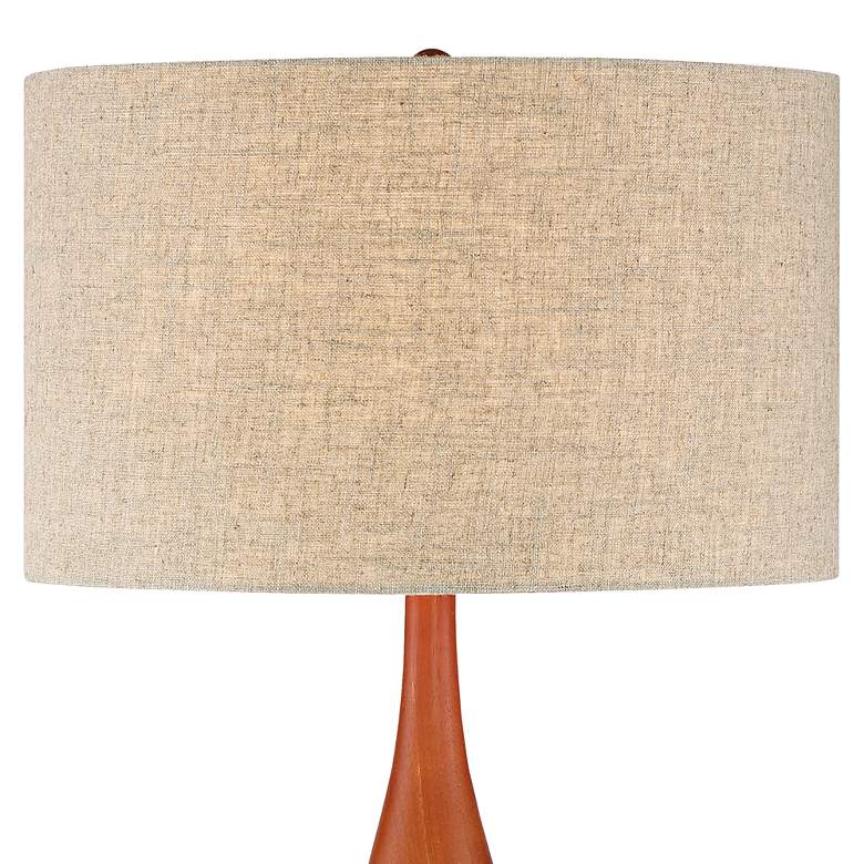 Image 5 360 Lighting Rocco 30" Mid-Century Modern White Ceramic Table Lamp more views