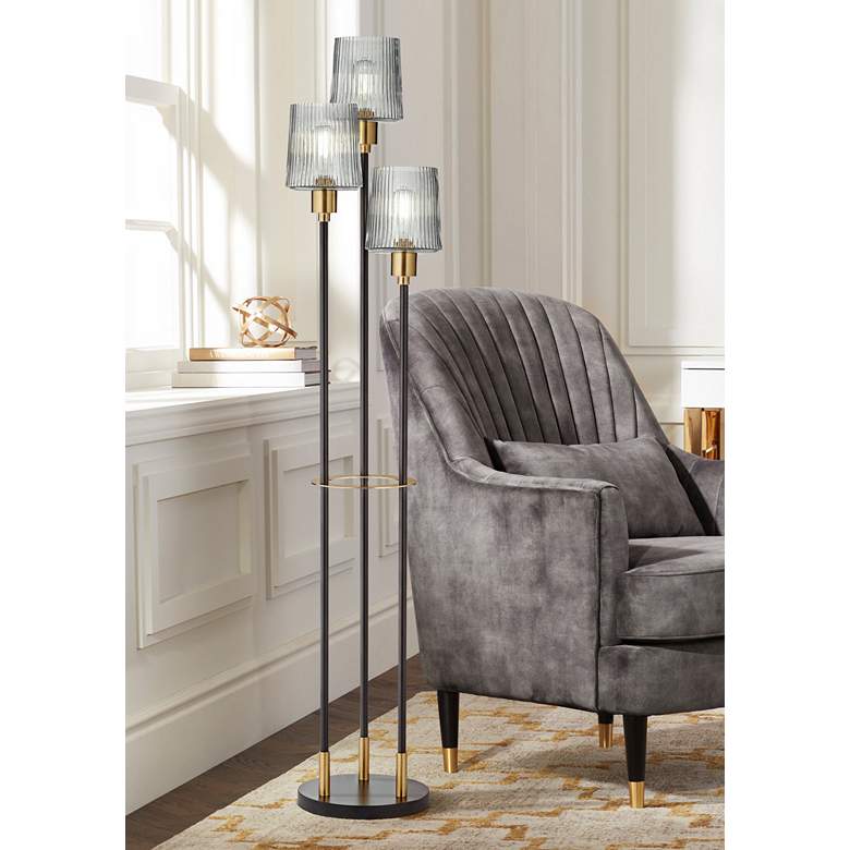 Image 1 360 Lighting Roman 69 inch 3-Light Modern Pole Floor Lamp