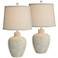 360 Lighting Romeo 23 1/2" Distressed Earth Jar Table Lamps Set of 2