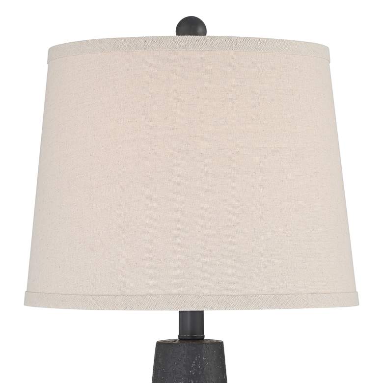 Image 4 360 Lighting Romeo 23 1/2 inch High Stone Gray Jar Table Lamps Set of 2 more views