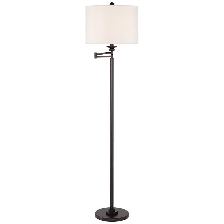 Image 7 360 Lighting Romero 61 1/2" High Bronze Swing Arm Floor Lamp more views