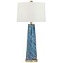 360 Lighting Rory 31 3/4" High Modern Blue Art Glass Table Lamp
