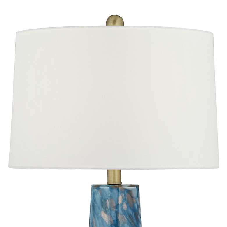Image 4 360 Lighting Rory 31 3/4 inch High Modern Blue Art Glass Table Lamp more views