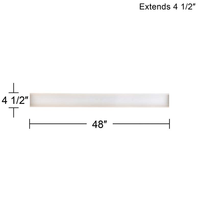 Image 4 360 Lighting Rosalba 48" Wide Acrylic Vanity Bath Light Bar more views