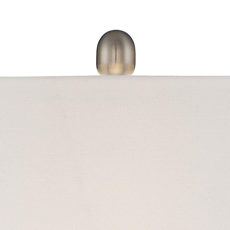 Image 3 360 Lighting Roxie 31" Brushed Nickel Lamps Set with Smart Sockets more views