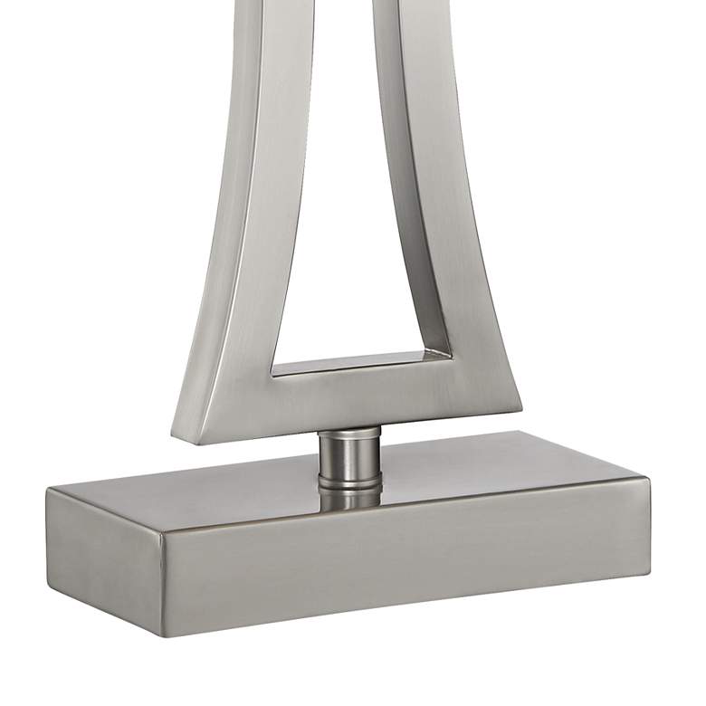 Image 5 360 Lighting Roxie 31" Brushed Nickel Lamps Set with Smart Sockets more views