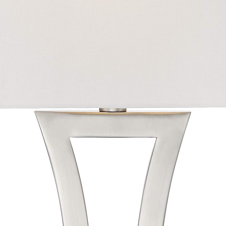Image 3 360 Lighting Roxie 31" High Brushed Nickel Lamps Set of 2 with Dimmers more views