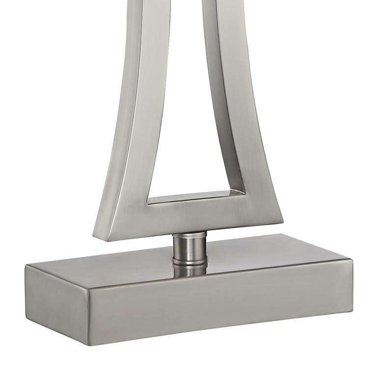 Image 5 360 Lighting Roxie 31" High Brushed Nickel Metal Table Lamps Set of 2 more views