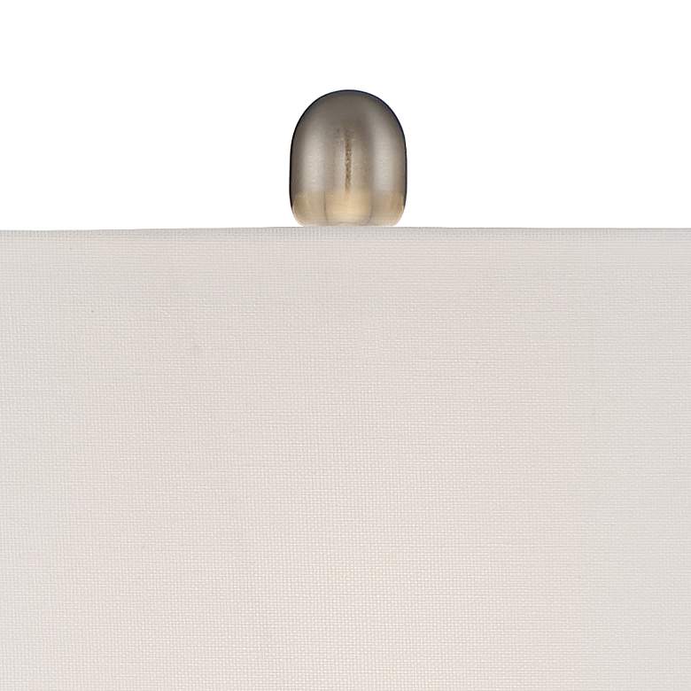 Image 2 360 Lighting Roxie 31" Nickel Lamps Set of 2 with Acrylic Risers more views