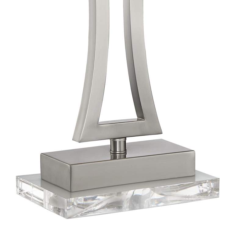 Image 4 360 Lighting Roxie 31" Nickel Lamps Set of 2 with Acrylic Risers more views