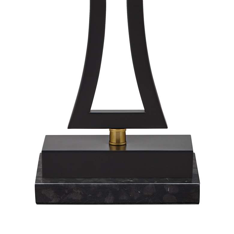 Image 5 360 Lighting Roxie Black Metal USB Lamps with Black Marble Riser Set of 2 more views