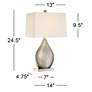 Watch A Video About the Royce Teardrop Metal Table Lamp Set of 2