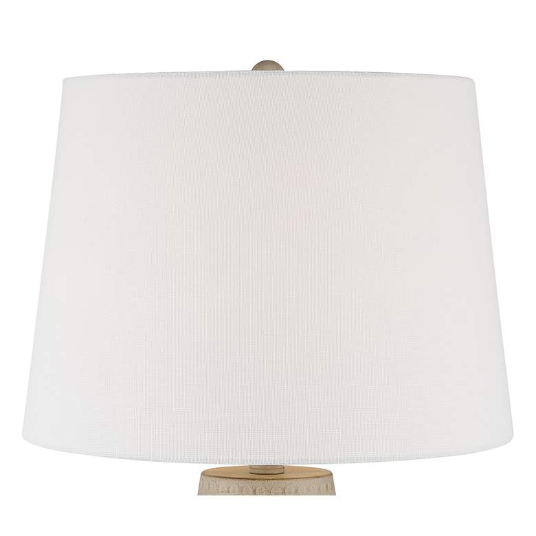 Image 4 360 Lighting Rupert 24 3/4 inch Beige Hammered Metal Vase Table Lamp more views