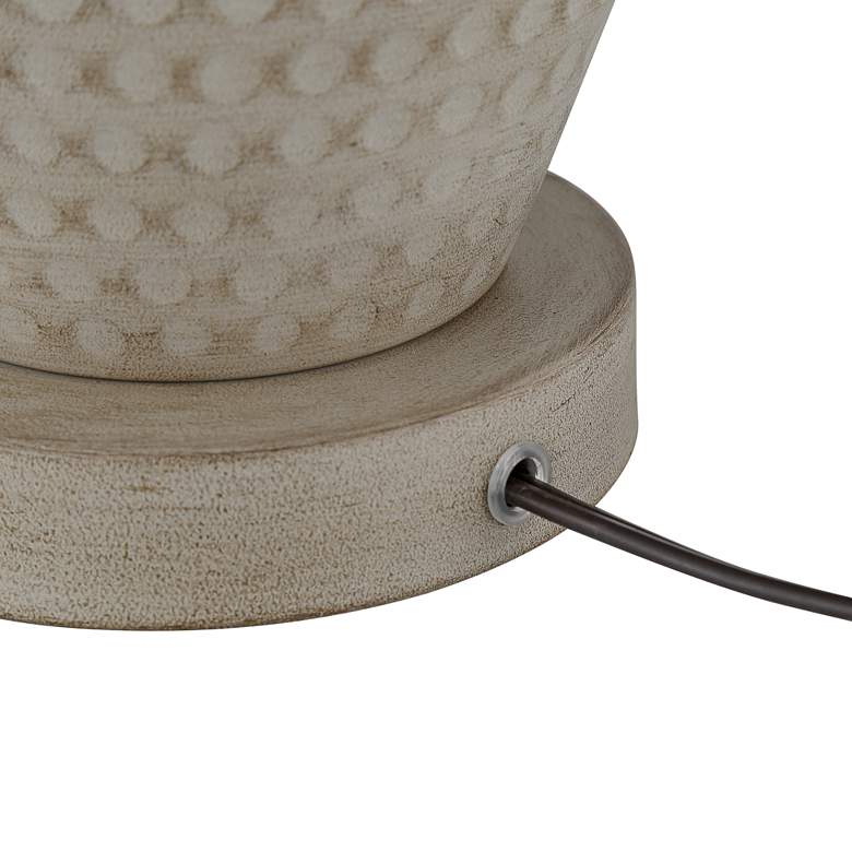 Image 7 360 Lighting Rupert 24 3/4" Beige Hammered Metal Vase Table Lamp more views