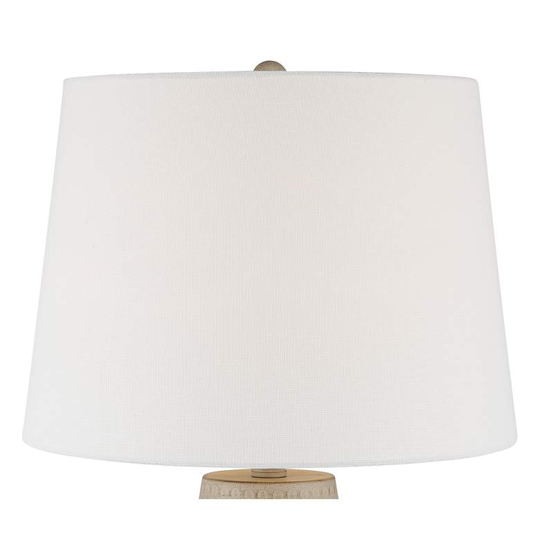 Image 4 360 Lighting Rupert 24 3/4" Beige Hammered Vase Table Lamps Set of 2 more views