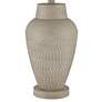 360 Lighting Rupert 24 3/4" Beige Hammered Vase Table Lamps Set of 2