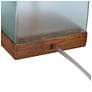 6_360 Lighting Ryan Ocean Blue Glass Coastal Modern Table Lamps Set of 2 more views