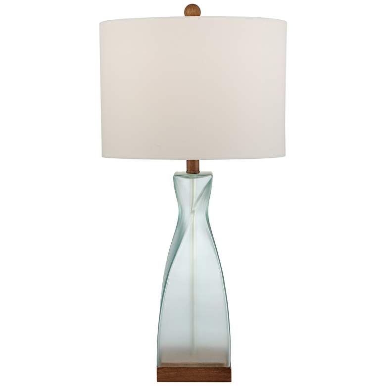 Image 7 360 Lighting Ryan Ocean Blue Glass Coastal Modern Table Lamps Set of 2 more views