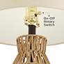 5_360 Lighting San Carlos 27" Rattan Wicker Table Lamps Set of 2 more views