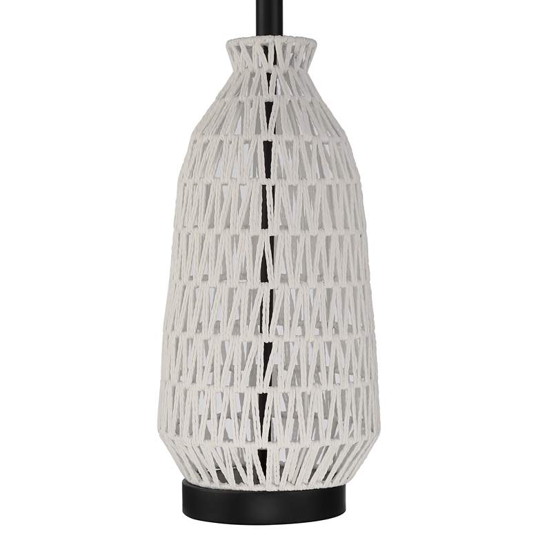 Image 6 360 Lighting San Carlos 29 1/2 inch High Metal and Ivory Rope Table Lamp more views