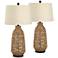 360 Lighting San Carlos 29" Rattan Wicker Table Lamps Set of 2