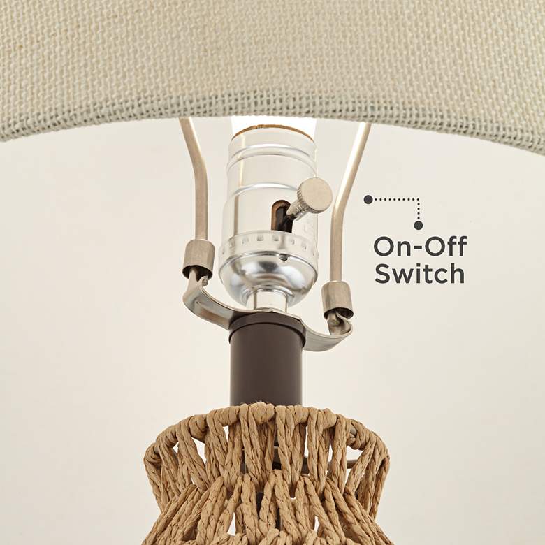 Image 6 360 Lighting San Carlos 29" Rattan Wicker Table Lamps Set of 2 more views