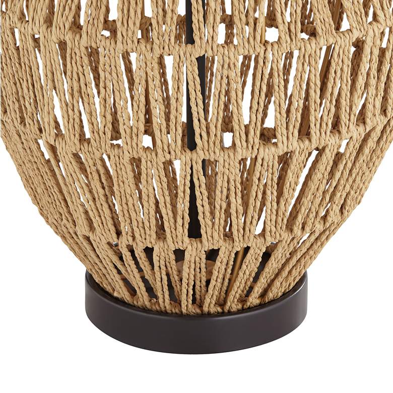 Image 6 360 Lighting San Marcos 27 inch Natural Wicker Metal Table Lamps Set of 2 more views