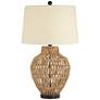 2_360 Lighting San Marcos 27" Woven Wicker Coastal Modern Table Lamp